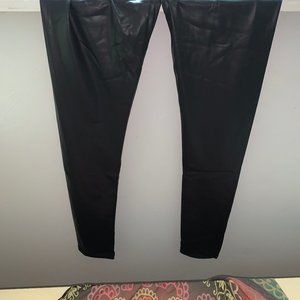 Black Leather Skinny Pants